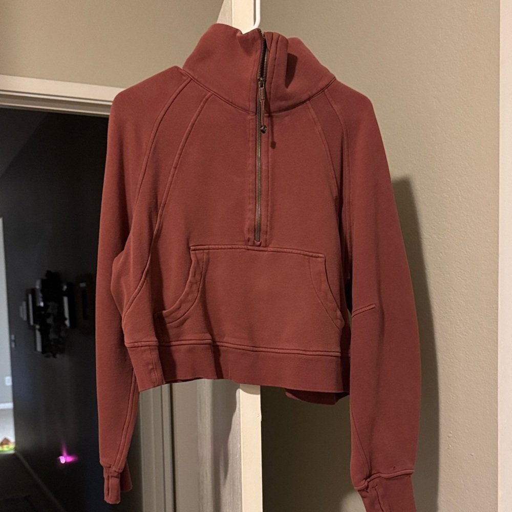 Lululemon Half-Zip Funnel Neck Scuba (M/L)